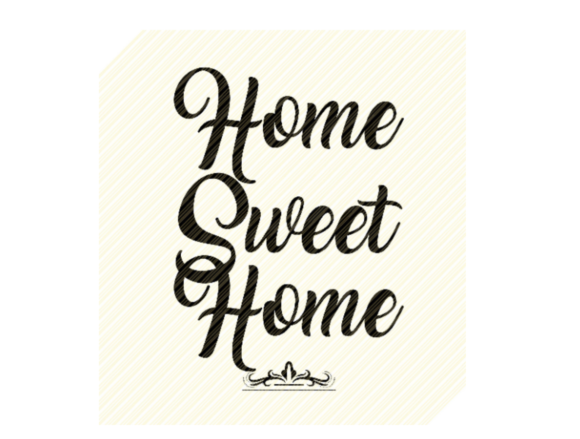 Review: HOME SWEET Home Sign Quote Graphic for Embroidery