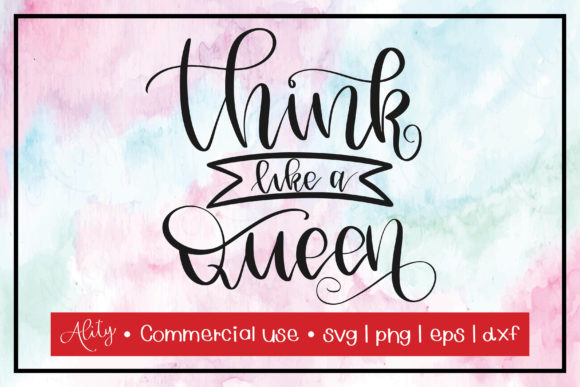 Review: Think Like a Queen Lettering Quote for Embroidery