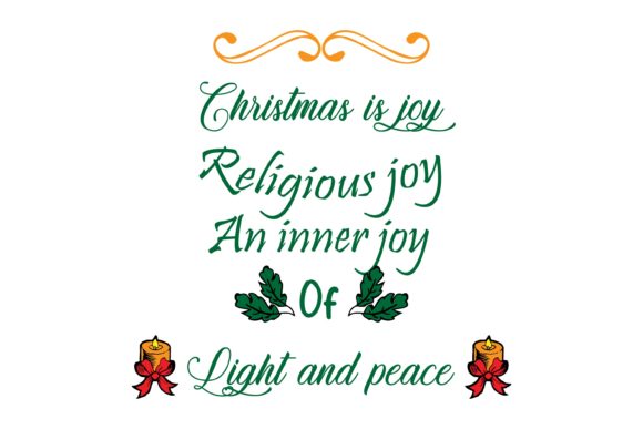 Reviewing the Christmas is Joy Religious Quote Design