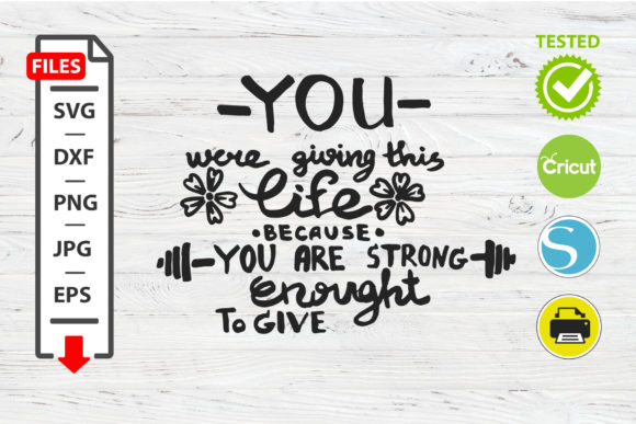 Reviewing You Are Strong Enough Motivational Quote